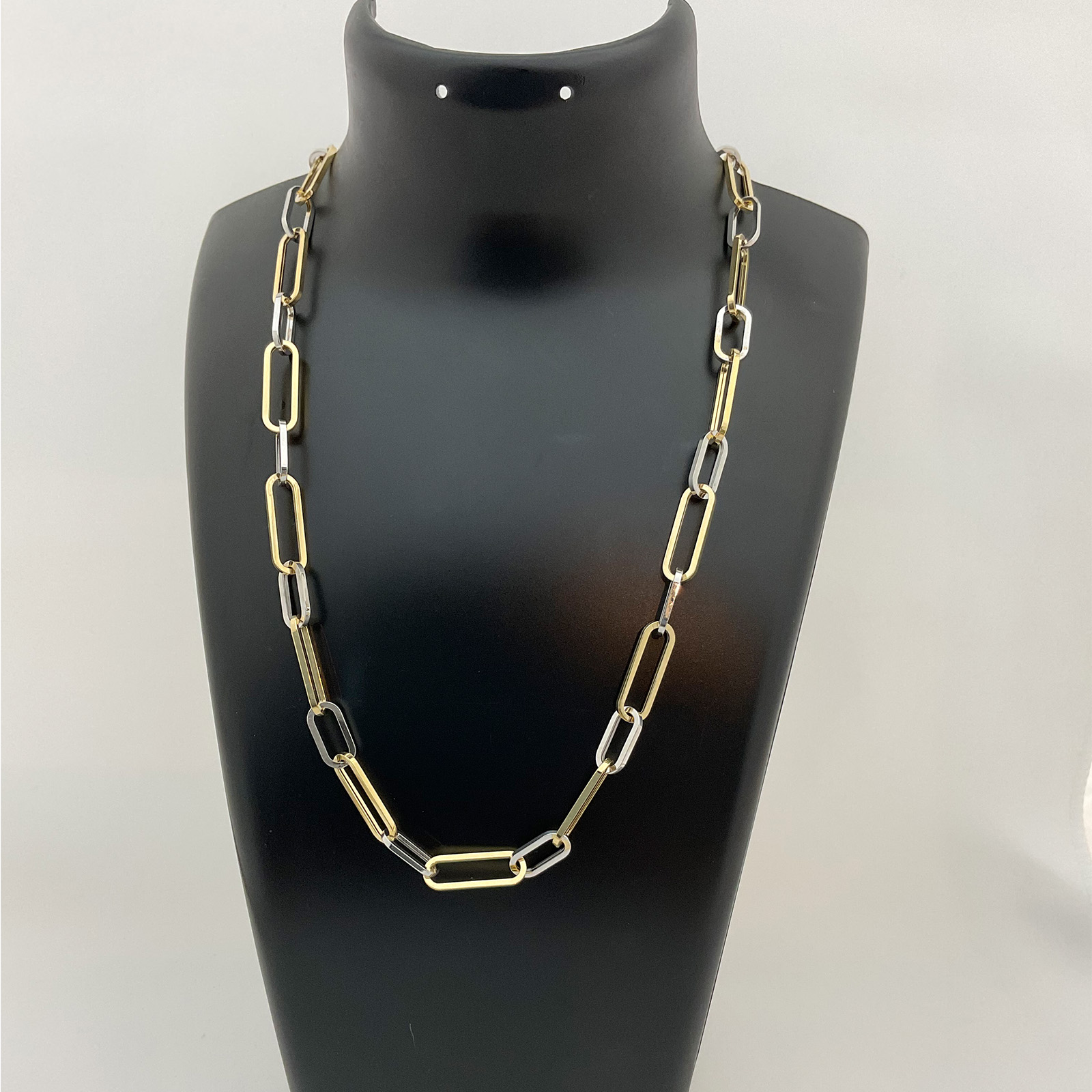 K18/WGクリップネックレス　50㎝