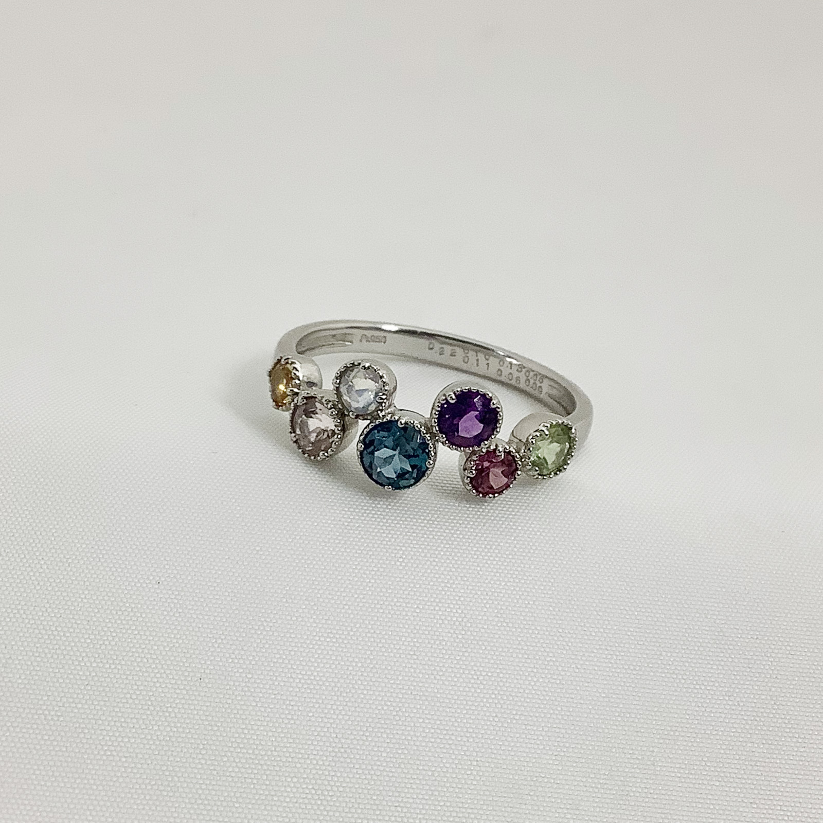 Pt レインボーカラーマルチリング